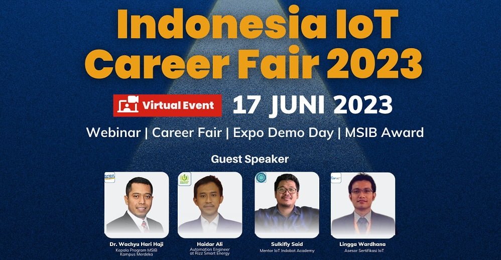banner acara Indonesia IoT Career Fair 2023