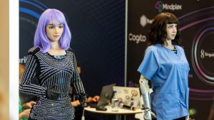 Robot AI pimpin konferensi AI for Good Summit Global 2023