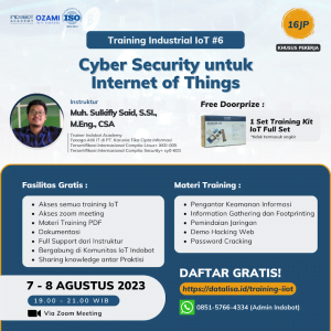 Training IOT Industrial Cyber Security #6 Juli